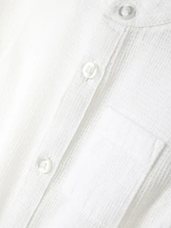 Outlet Primark Chemise Texturée à Manches Longues Blanc