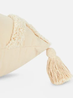 Sale Primark Coussin Carré Tufté à Pampilles Taupe