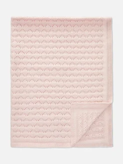 Best Primark Couverture Bébé En Pointelle Rose