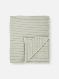 Hot Primark Couverture Large Côtelée Gris clair