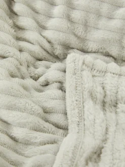 Hot Primark Couverture Large Côtelée Gris clair