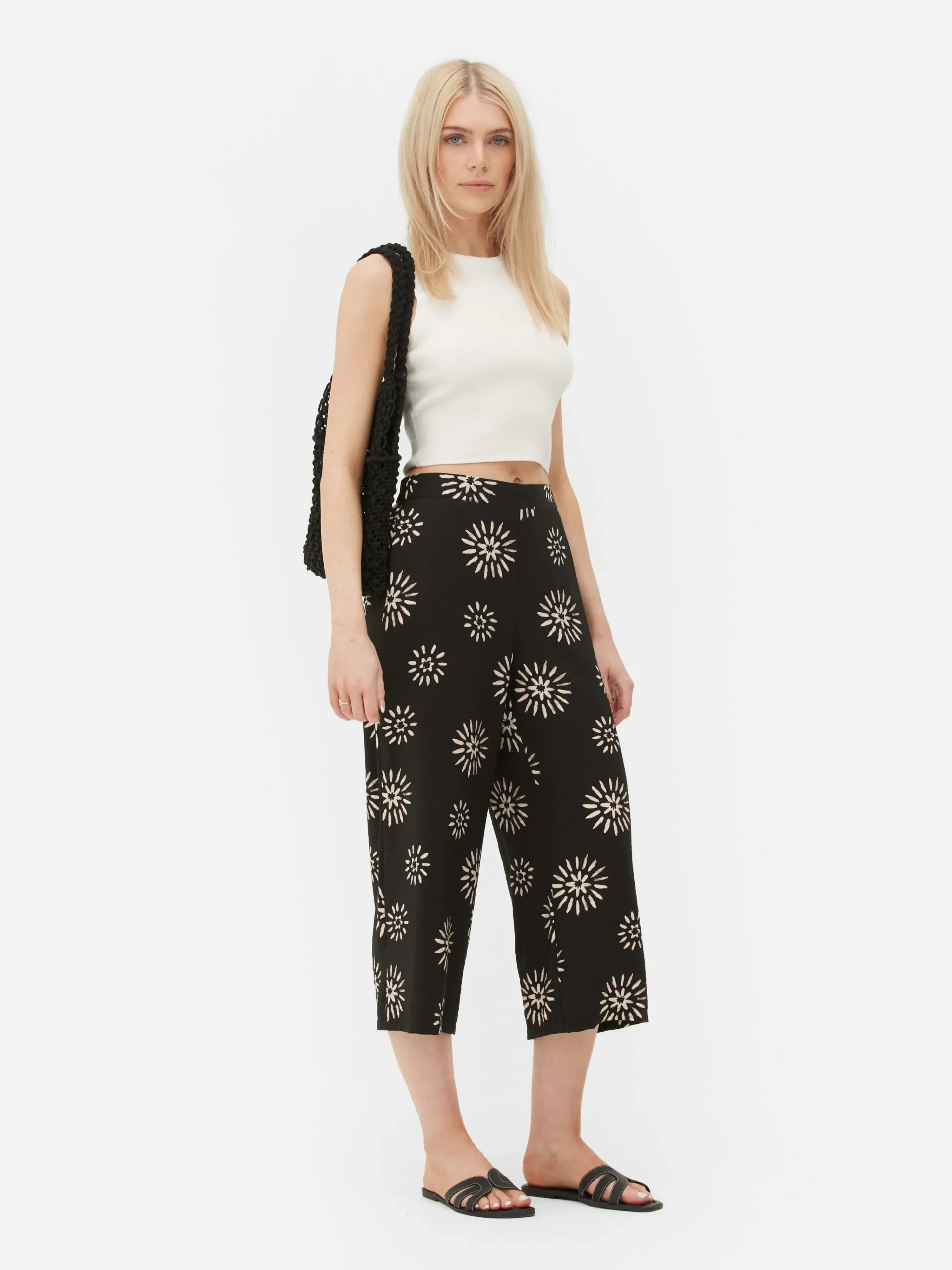 Discount Primark Débardeur Court Côtelé Ivoire