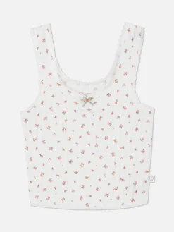 Hot Primark Débardeur De Pyjama En Pointelle à Motif Rose Multicolore