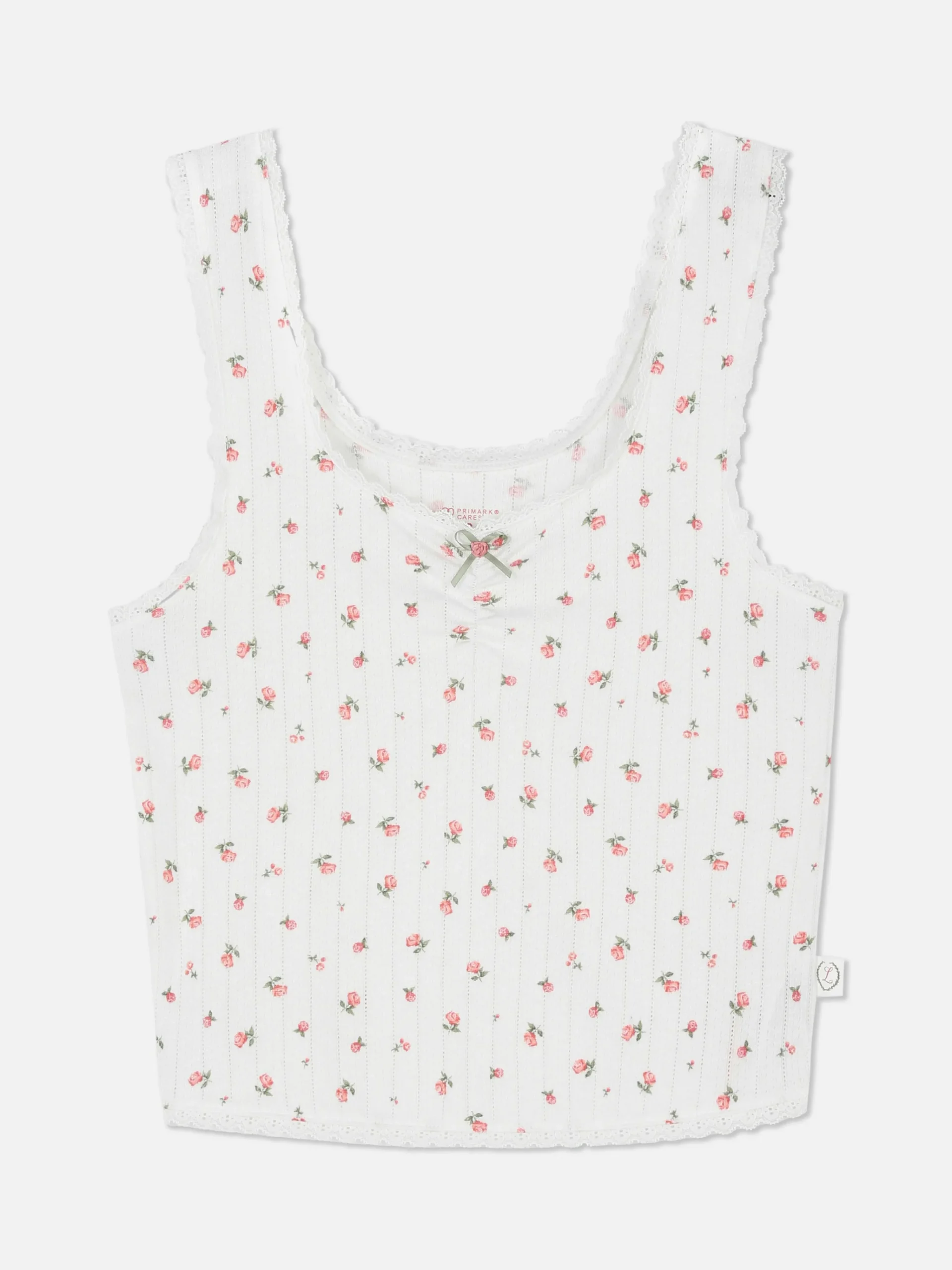 Hot Primark Débardeur De Pyjama En Pointelle à Motif Rose Multicolore