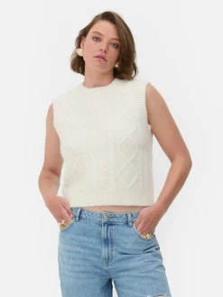 Sale Primark Débardeur En Maille Torsadée Rita Ora Ivoire