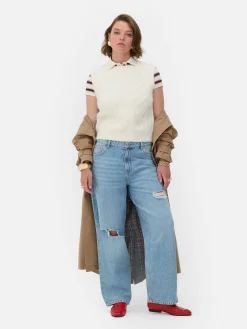 Sale Primark Débardeur En Maille Torsadée Rita Ora Ivoire