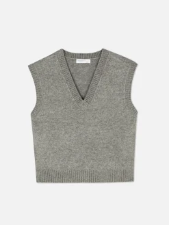 Outlet Primark Débardeur Tricoté à Col En V Gris