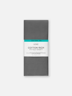 Outlet Primark Drap Housse En Coton Pour Lit King Size Gris foncé