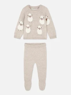 Primark Ensemble Coordonné Pull Et Legging En Tricot Mouton Sable