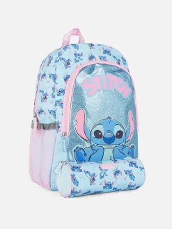 Discount Primark Ensemble D'école Sac à Dos Et Trousse Disney Stitch Bleu
