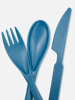 Sale Primark Ensemble De Couverts Réutilisables Bleu