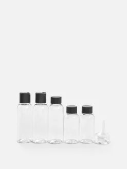 Clearance Primark Ensemble De Flacons De Voyage Et D'étiquettes Anthracite chiné