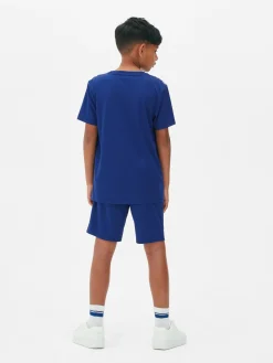 Best Primark Ensemble De Sport T-shirt Et Short Coordonné Bleu