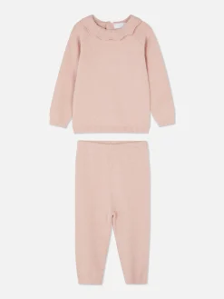 Discount Primark Ensemble Pull Tricoté Et Legging à Coordonner Rose