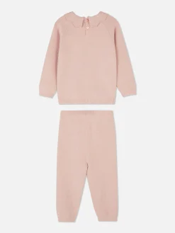 Discount Primark Ensemble Pull Tricoté Et Legging à Coordonner Rose