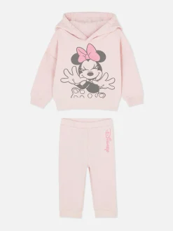 New Primark Ensemble Sweat à Capuche Et Bas De Jogging Disney Minnie Mouse Rose