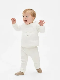 Clearance Primark Ensemble Sweat-shirt Et Legging à Motif Agneau Ivoire