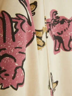 New Primark Ensemble Sweat-shirt Graphique Et Bas De Jogging Coordonné Écru