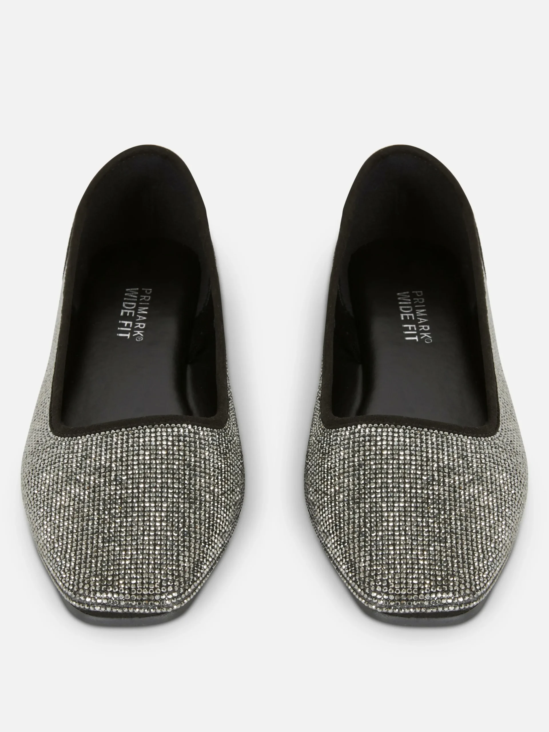 Discount Primark Escarpins Cloutés à Bout Carré Noir