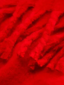 Outlet Primark Foulard Fin Brossé Doux Rouge