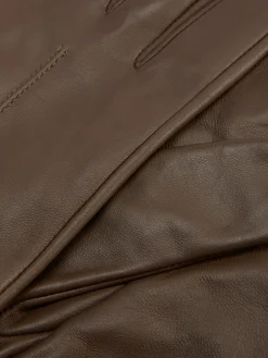 Best Primark Gants En Cuir à Poignets Crantés Marron