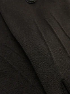 Best Primark Gants En Maille Point De Rome à Finitions En Simili Cuir Noir