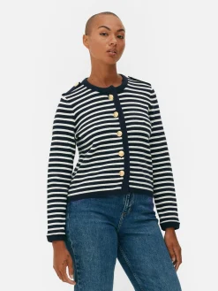 Best Primark Gilet à Boutons Bleu marine