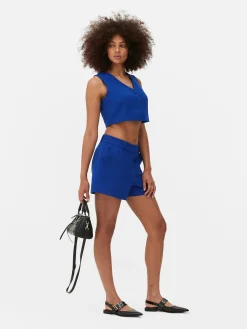 Best Primark Gilet De Costume Court à Boutonnage Simple Bleu cobalt