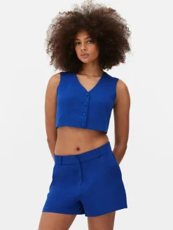 Best Primark Gilet De Costume Court à Boutonnage Simple Bleu cobalt