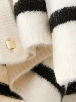 Sale Primark Gilet En Maille Boutonné Blanc/Noir