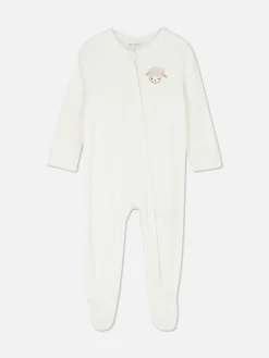 Online Primark Grenouillère De Nuit En Velours à Motif Moutons Ivoire