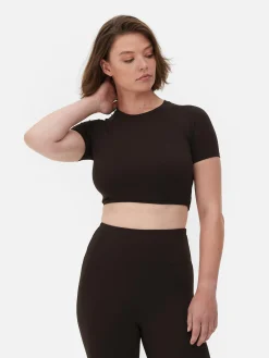 Best Primark Haut Court De Sport En Tissu Ultra-doux Rita Ora Chocolat