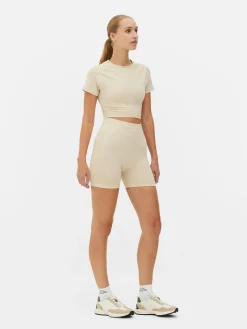 Outlet Primark Haut Court Kappa X à Coordonner Écru