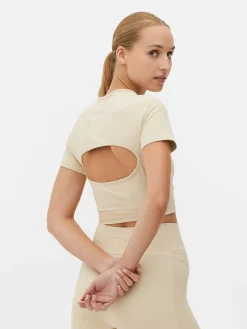 Outlet Primark Haut Court Kappa X à Coordonner Écru