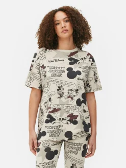 Clearance Primark Haut De Pyjama à Motif Disney Mickey Mouse Taupe