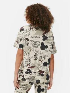 Clearance Primark Haut De Pyjama à Motif Disney Mickey Mouse Taupe