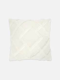 Discount Primark Housse De Coussin Touffetée Crème