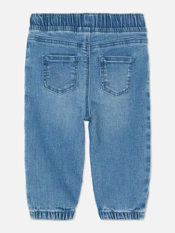 Clearance Primark Jean Denim à Revers Bleu moyen