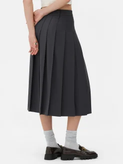 Sale Primark Jupe Mi-longue Plissée Rita Ora Gris