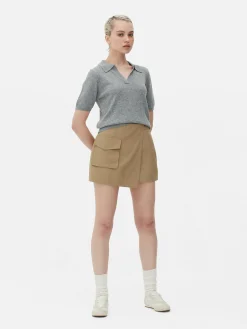 Hot Primark Jupe-short Utilitaire à Poche Cargo Camel