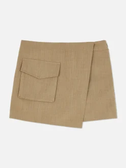 Hot Primark Jupe-short Utilitaire à Poche Cargo Camel