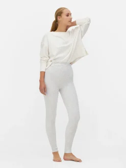 Clearance Primark Legging Chiné Doublé De Velours Duveteux Gris chiné