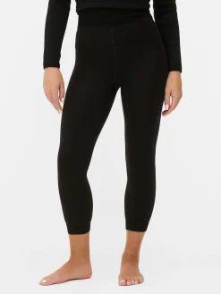 Clearance Primark Legging Court Doublé En Velours Noir