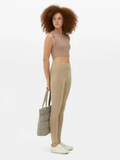 Clearance Primark Legging Taille Haute En Jersey Grège