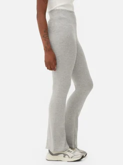 Best Primark Legging Taille Haute évasé En Jersey Gris chiné