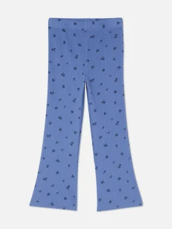 Best Primark Legging évasé Côtelé Bleu