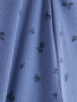 Best Primark Legging évasé Côtelé Bleu