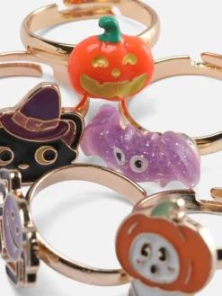 Primark Lot De 5 Bagues Phosphorescentes Halloween Multicolore