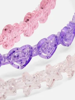 New Primark Lot De 3 Bandeaux Pailletés Multicolore