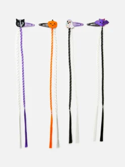 Primark Lot De 4 Barrettes à Tresses Halloween Multicolore